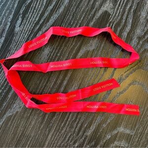 Louis Vuitton Red Ribbon 100% Authentic